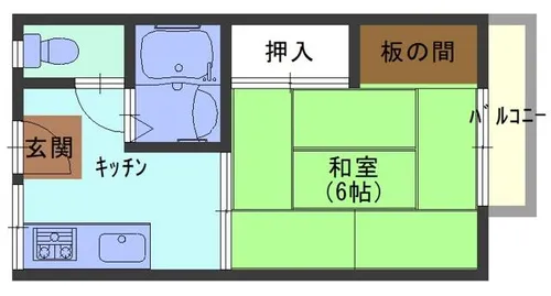 ハイツシャローム【2階】の間取り