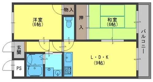 プライムハイム【4階】の間取り