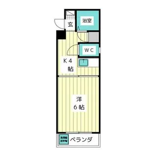 1Kの間取り画像