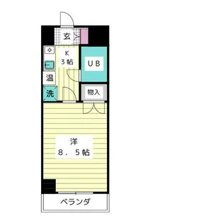 ラフィーネ新宿【3階】の間取り