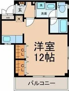 メゾンハナブサ【1階】の間取り