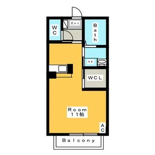 シャンブルカノリ【2階】の間取り