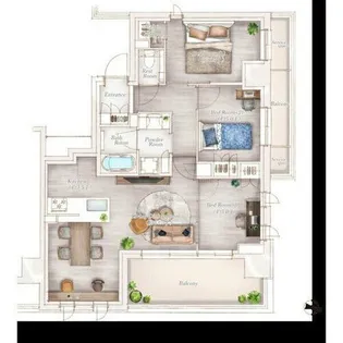 ウエリス瑞穂公園【3階】の間取り
