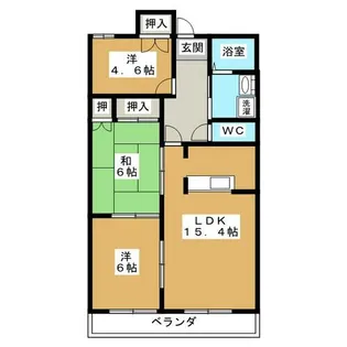 グランドヒルズ日進【7階】の間取り