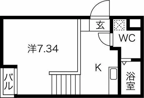 ピアチェーレ新栄【2階】の間取り