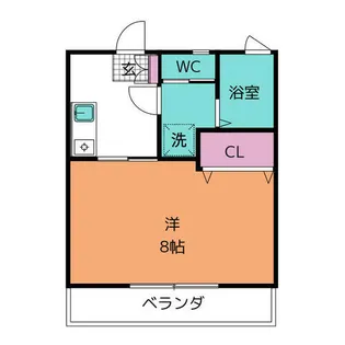 ラフォーレ新屋敷【2階】の間取り