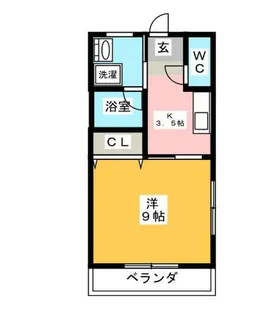 メテオプラザ【2階】の間取り
