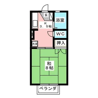 コンフォールUMINO【2階】の間取り