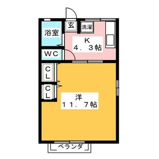 ラッフルズ【1階】の間取り