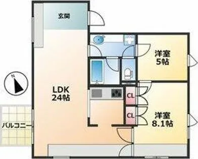 TASHIRO71【4階】の間取り