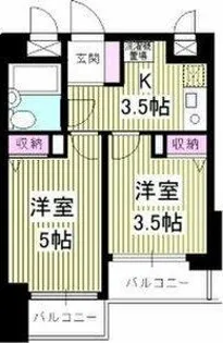 ラフィネ新栄【7階】の間取り