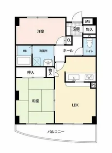 兵庫県明石市大久保町ゆりのき通1丁目【マンション】の間取り