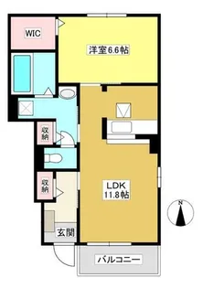 ラグーン岸脇Ⅱ【1階】の間取り