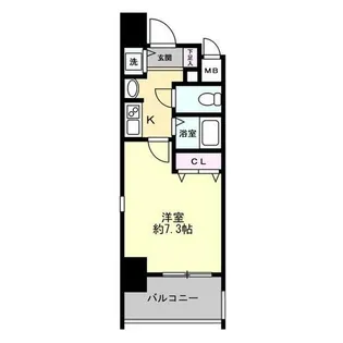 1Kの間取り画像