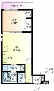 フジパレス住吉遠里小野【1階】の間取り