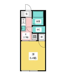 コートあけぼの【105号室】の間取り