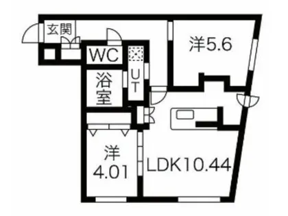 RESIDENCE SHINMEI MARUYAMA【4階】の間取り