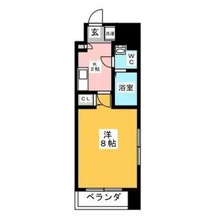 エコロジー鶴舞レジデンス【9階】の間取り