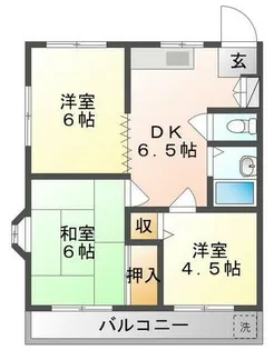 北野ハイツ【2階】の間取り