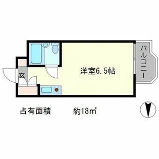 正和フラット宝ヶ池【4階】の間取り