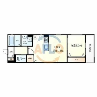 (仮称)大阪市住吉区長居西1丁目PJ【3階】の間取り