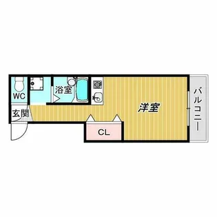 パークシティ長居【4階】の間取り
