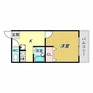 パークシティ長居【3階】の間取り