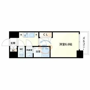 プレサンス西中島南方セレスト【7階】の間取り