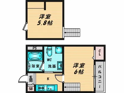 ガーデンヒルズ【2階】の間取り