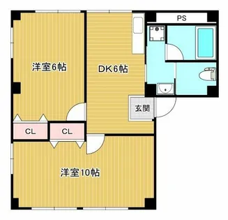 デイジービル【2F号室】の間取り