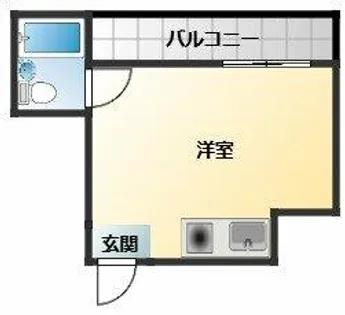 船井コーポ【3階】の間取り
