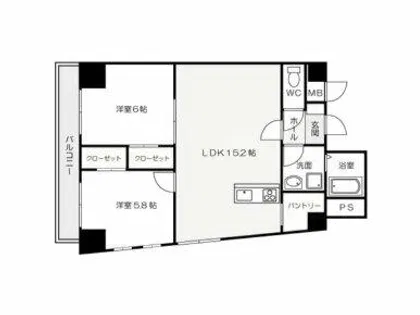 エスペランサ吉野町【301号室】の間取り