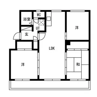 澄川コーポ【206号室】の間取り