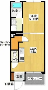 ラスパティオ【102号室】の間取り