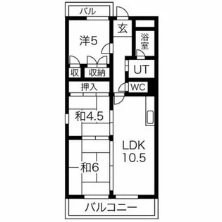 グレイス平島【3階】の間取り