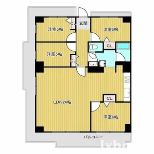 カルチェ茨木【9階】の間取り