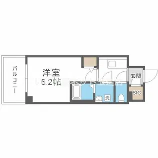 エスリード大阪NEXUS【7階】の間取り