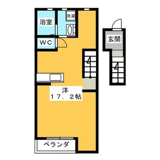 ボンジュール追分【2階】の間取り