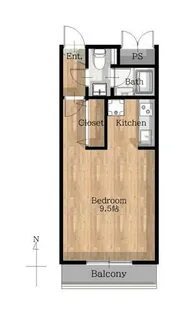ラフィネス大濠パークアベニュー【2階】の間取り
