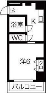 Belong千林(旧 千林ロイヤルハイツ)【11階】の間取り