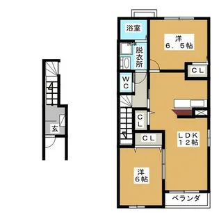 メゾン・アルモニー【2階】の間取り