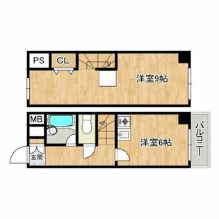 エフアール城東中央【2階】の間取り