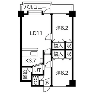 ハイツサン【3階】の間取り