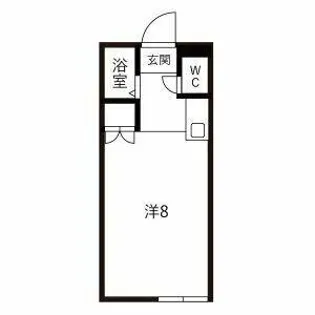 プリティスギタ【201号室】の間取り