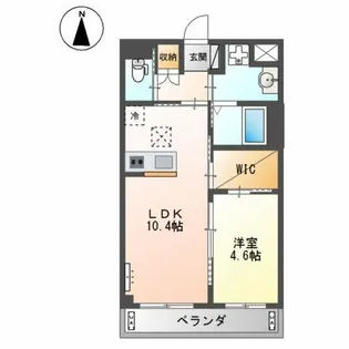 カルム蔵前【1階】の間取り