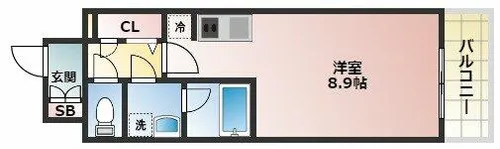 アーバネックス大阪城WEST【7階】の間取り