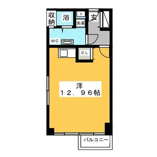ミュプレ矢場町【7階】の間取り