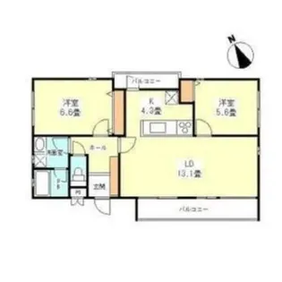 レジデンス桜庵【2階】の間取り