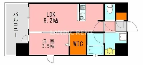 LANDIC K2620【14階】の間取り