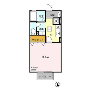 ジュネス ヴィラージュ【1階】の間取り